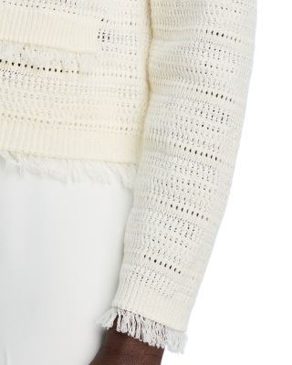 Taza Crewneck Cardigan Sweater