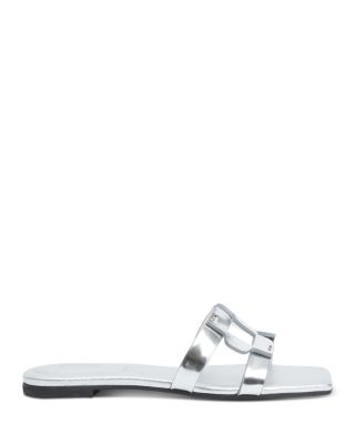 SIMKHAI - Women's Monogram Metallic Sandals