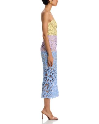 Kait Trois Multi Color Lace Dress