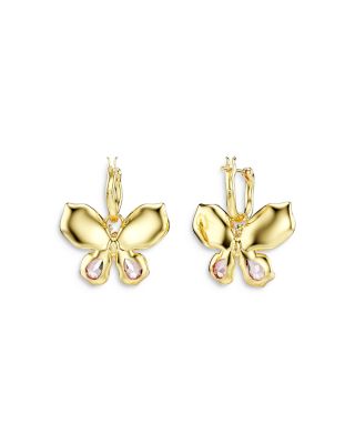 Idyllia Crystal Butterfly Drop Earrings