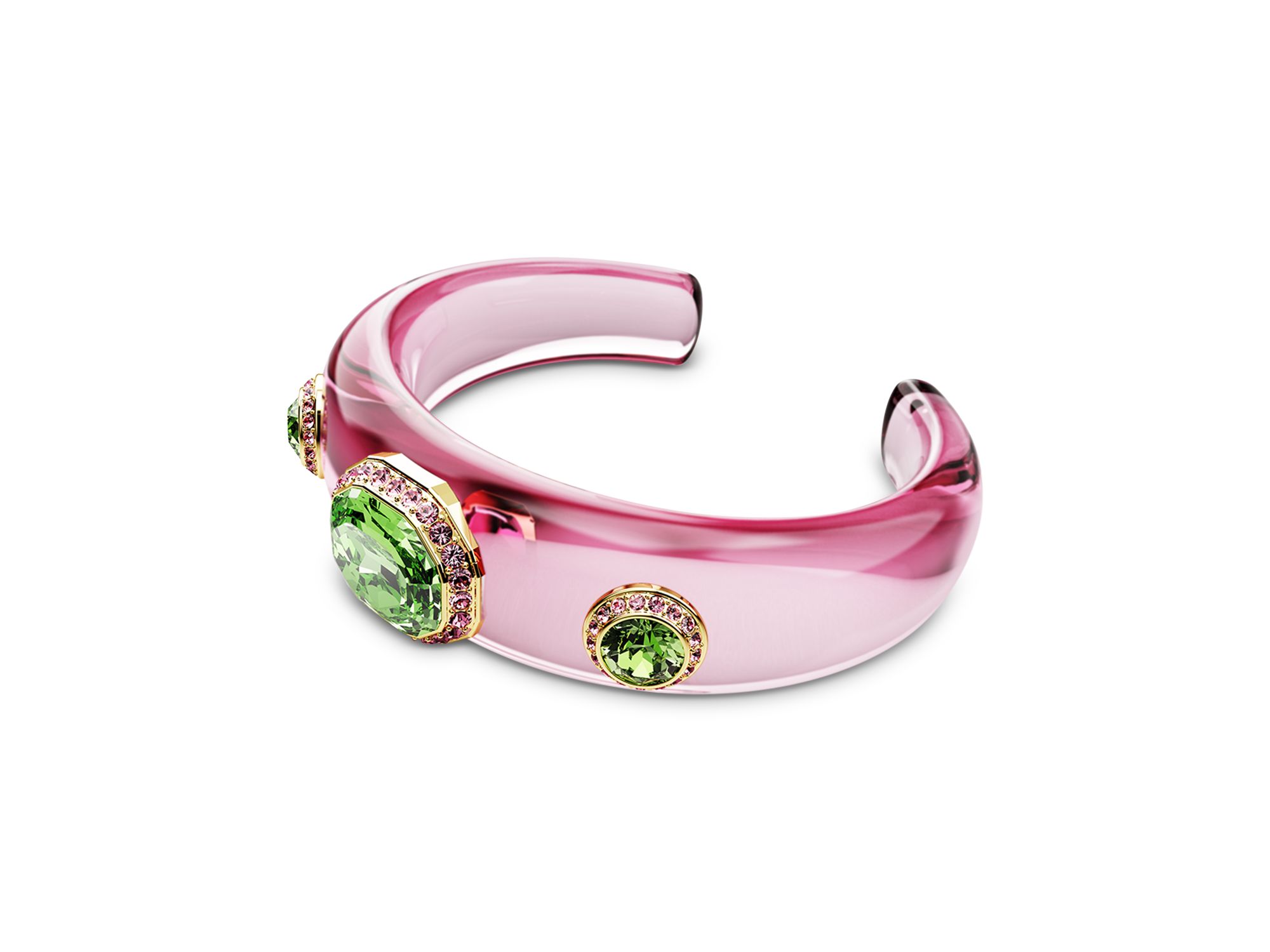 Dulcis Mixed Cut Multicolor Cuff Bracelet — Image 7