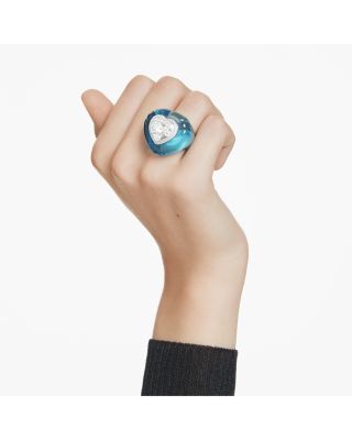 Dulcis Multicolor Crystal Heart Statement Ring