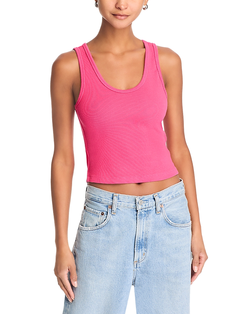 PERFECTWHITETEE PERFECTWHITETEE BLONDIE RIB KNIT TANK TOP