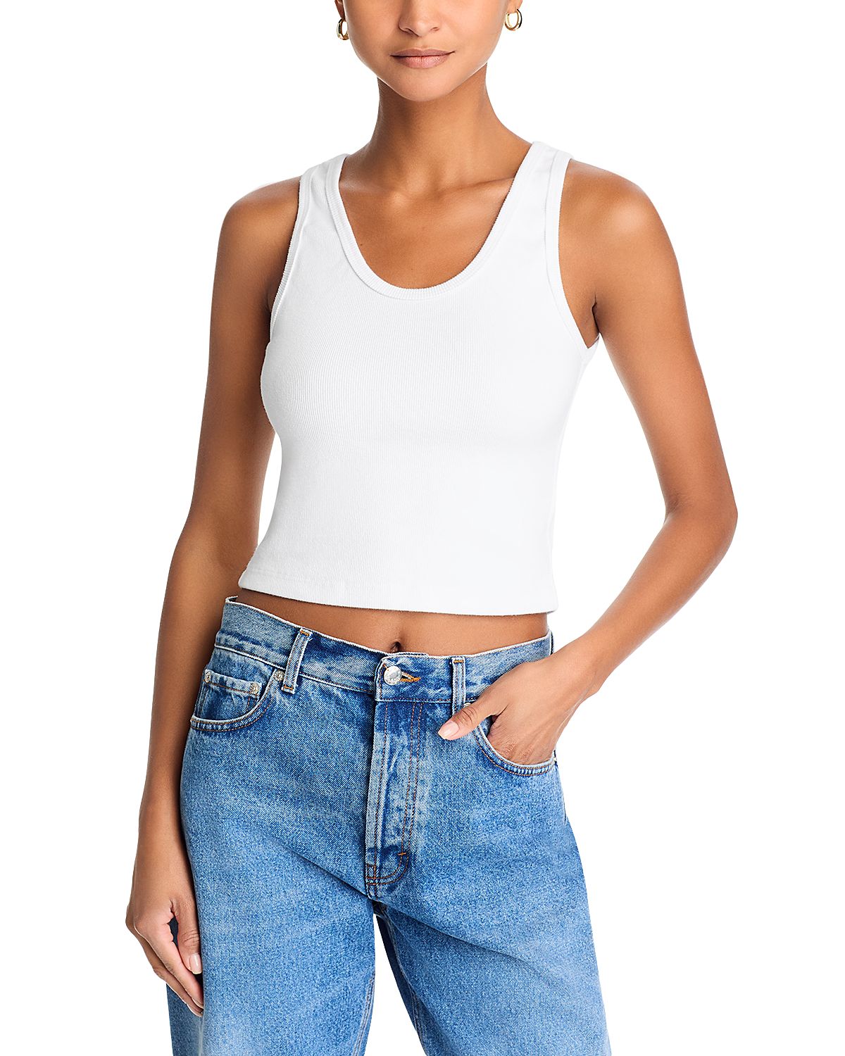 perfectwhitetee Blondie Rib Knit Tank Top