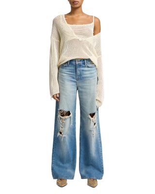 Scout Low Slung Wide Leg Jeans in Copper