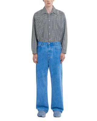 Marni - Classic Wide Leg Jeans in Cobalt