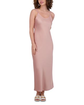 Point - Satin Straight Slip Dress