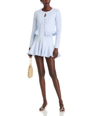 LoveShackFancy - Maryanne Mini Dress & Rogan Crewneck Cardigan Sweater
