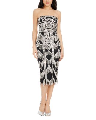 Viviana Fringe Trim Dress