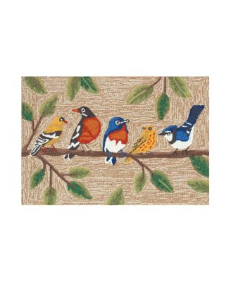 Liora Manne Frontporch Birds On A Branch  Area Rug Collection