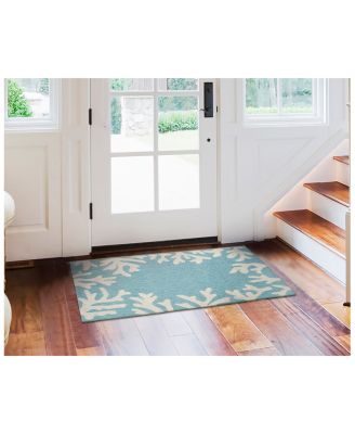 Liora Manne Capri Coral Border Area Rug, 1'8" x 2'6"