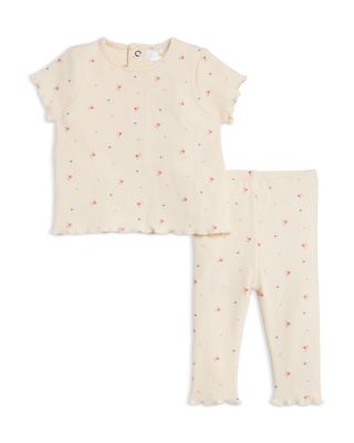 Bloomie's Baby - Girls' Ribbed Knit Top & Leggings Set, Baby - Exclusive