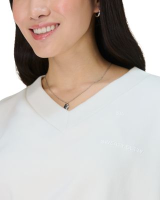 Revive Crop V Neck Sweatshirt