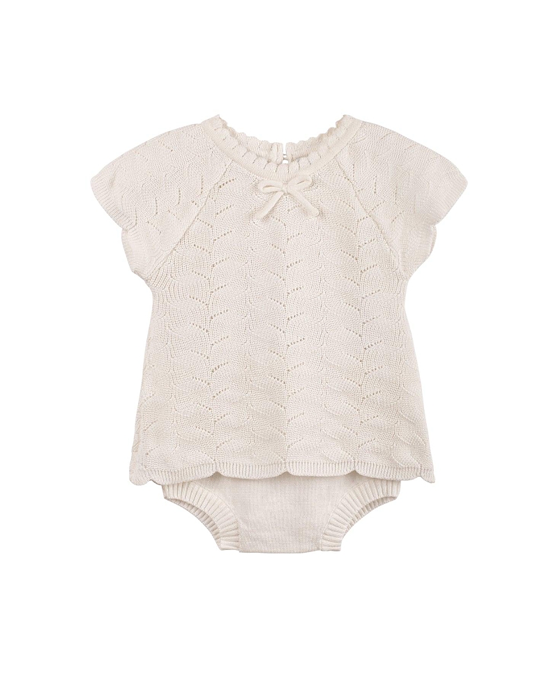 Feltman Brothers Girls' Lacy Knit Set - Baby, Little Kid In Ivory