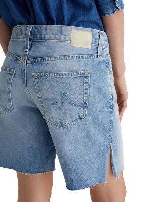 Faded Denim Bermuda Shorts
