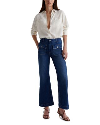 Bonnie Mid Rise Flare Leg Jeans in Shallow