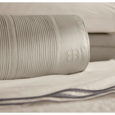 Fluted Decorative Bolster Pillow with Insert