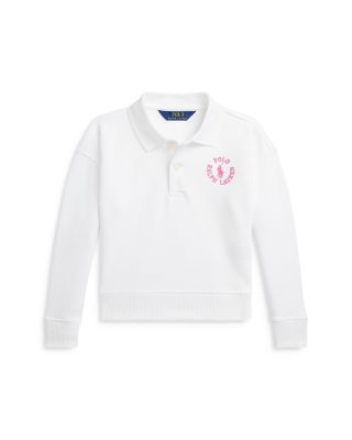 Ralph Lauren - Girls' Logo French Terry Polo Sweatshirt - Little Kid