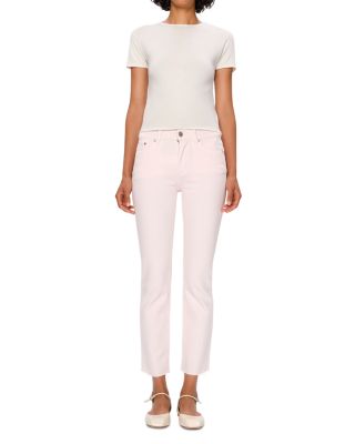 DL1961 - Mara Straight Mid Rise Instasculpt™ Ankle Jeans in Primose Pink