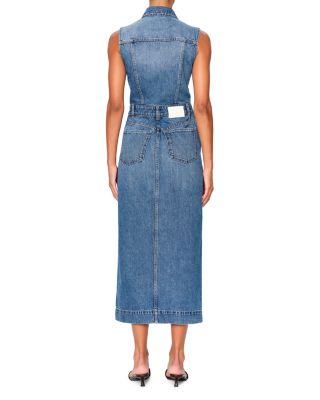 Denim Vest Midi Dress
