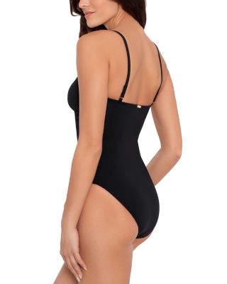V Wire One Piece Swimsuit
