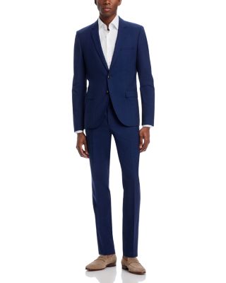 HUGO - Arti-Hesten Bright Navy Tonal Plaid Suit Separates