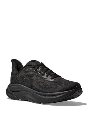 Men's Clifton 10 Sneakers in Black