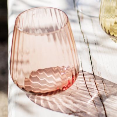 Francesca Amber Double Old Fashioned Glass