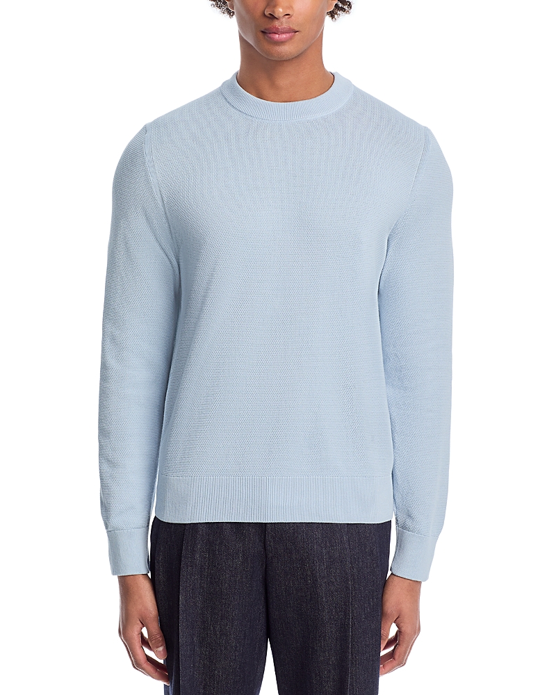 Shop Hugo Boss Ecaio Sweater In Light Pastel Blue