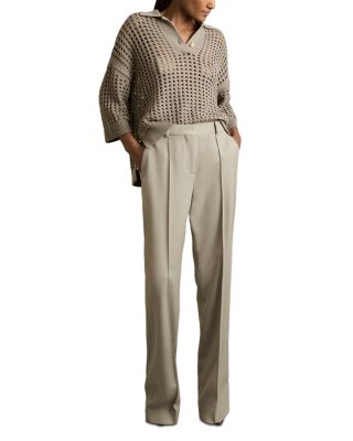 Brittany Textured Straight Leg Pants