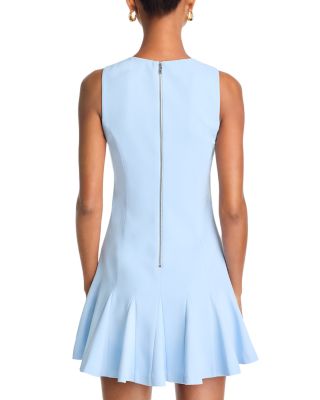 Isa Sleeveless Seamed Flare Mini Dress
