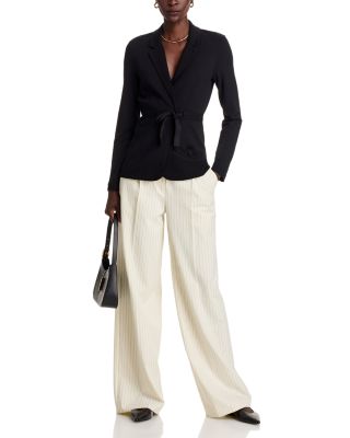 Grosgrain Front Tie Blazer