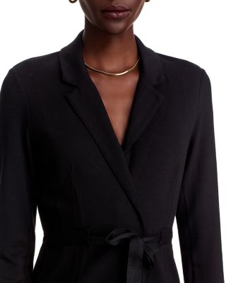 Grosgrain Front Tie Blazer