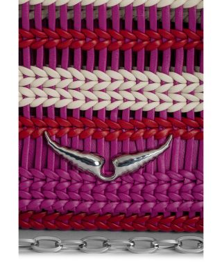 Rock Eternal Braided Leather Clutch 
