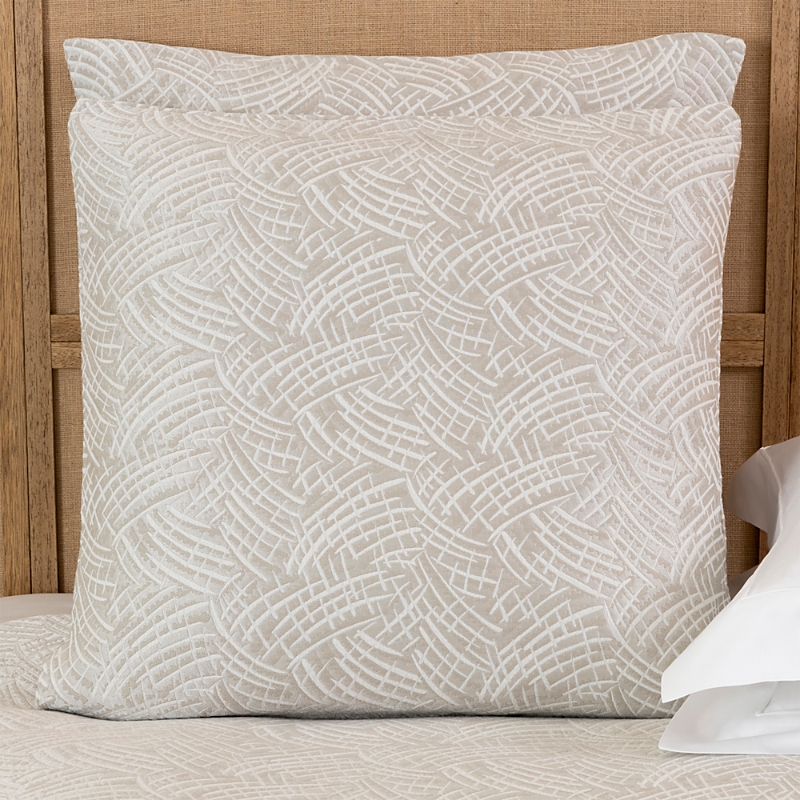 Frette Luxury Grove Euro Sham In Milk/natural
