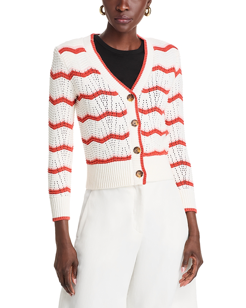 Veronica Beard Ansonia V Neck Cardigan Sweater