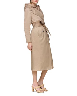 Quilted Bib Maxi Trench Coat