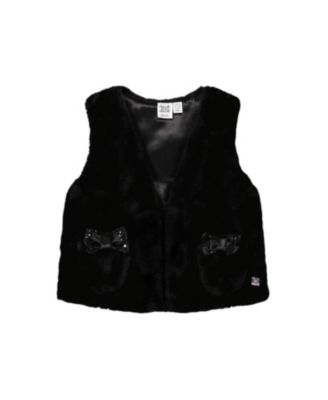 Deux par Deux - Girls' Faux Fur Vest - Big Kid