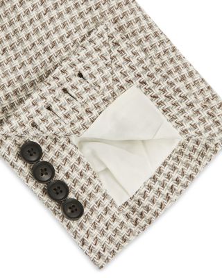 Slim Fit Dogtooth Check Blazer