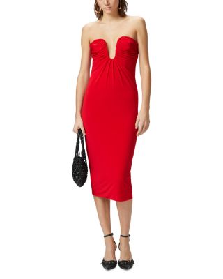 Jersey Pencil Midi Dress