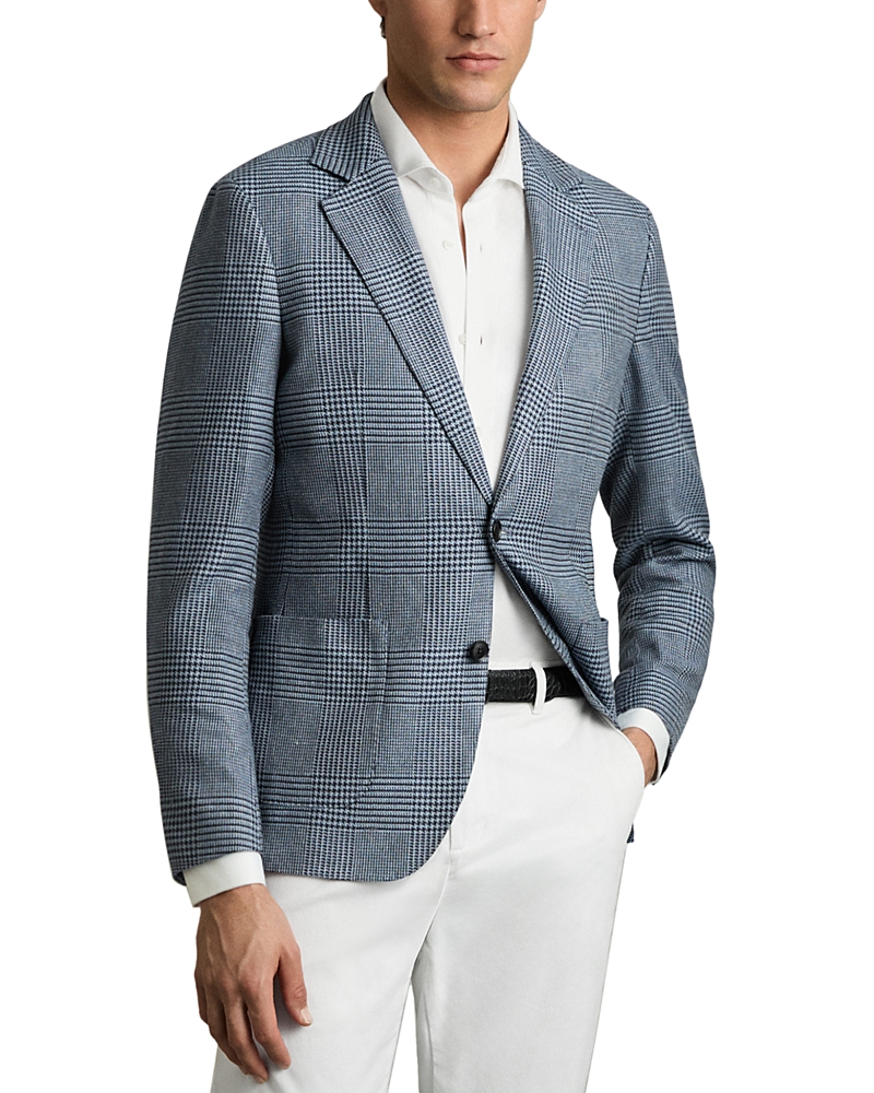Shop Reiss Modern Fit Prince Of Wales Check Blazer In Blue