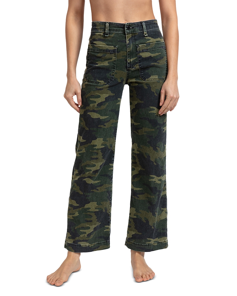 Askk Ny Camouflage Wide Leg Pants In Camo