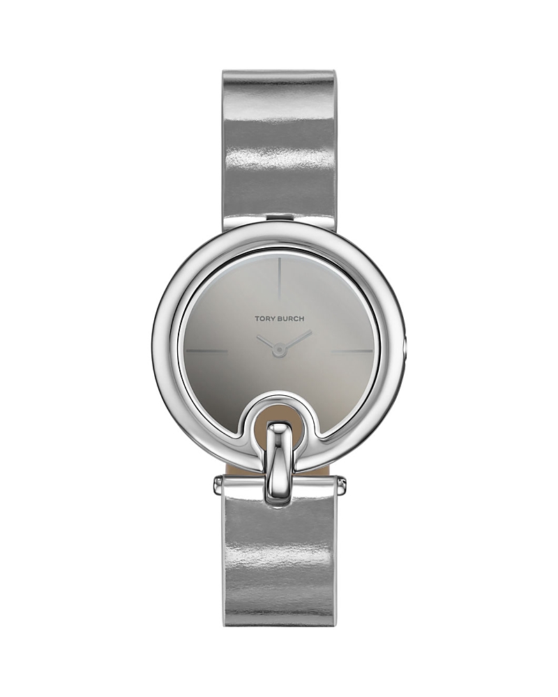 Tory Burch Pierced Watch In Silver/silver