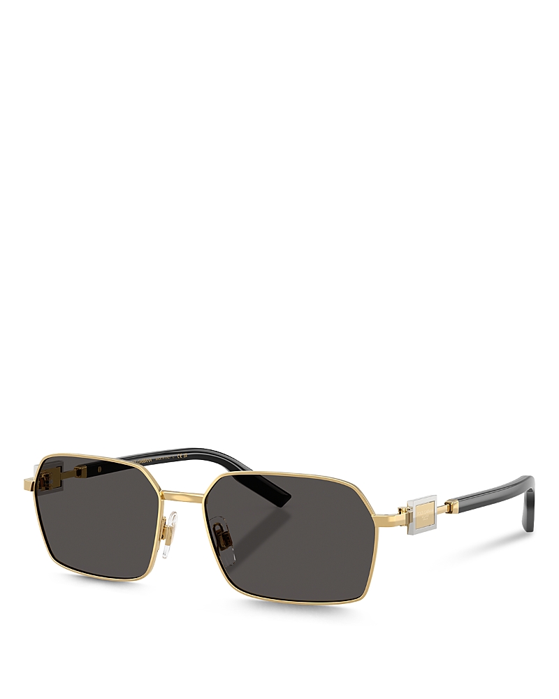 Dolce & Gabbana Dg2316 Rectangular Sunglasses, 56mm In Gold