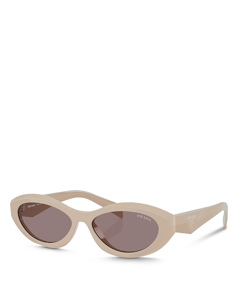 Prada Pr 26zsf Oval Sunglasses, 56mm In Purple