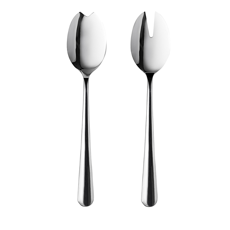 Mepra Neve Mirror 2 Piece Salad Serving Set In Mirror