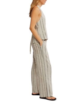 Free People Take Me To Paris Striped Set