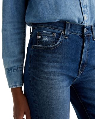 Brinley Mid Rise Straight Leg Ankle Jeans