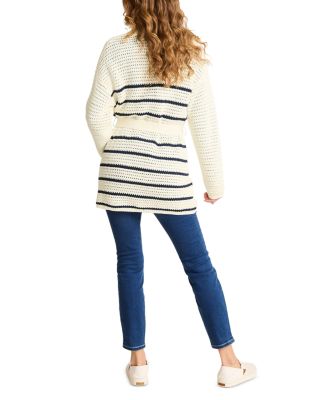 Stripe Crochet Stitch Cardigan