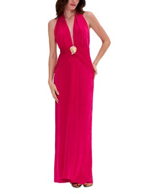 PatBO - Radiant Jersey Halter Gown